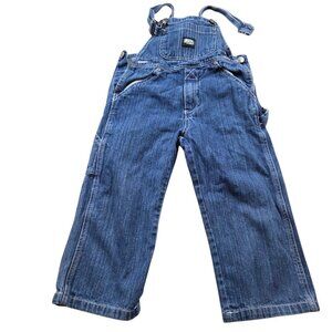 Key Denim Overalls Boys 4T Blue Workwear Carpenter Pockets Utility